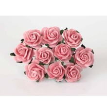 Розы розово-персиковые 2 см, 5 шт.