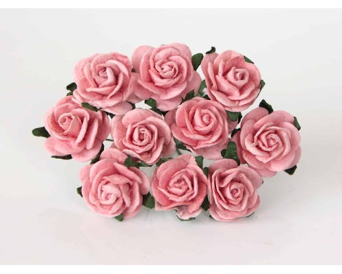 Розы розово-персиковые 2 см, 5 шт.