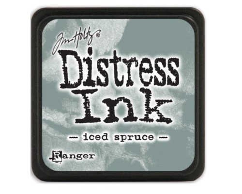 Чернильная подушечка MINI DISTRESS INK "Iced Spruce", Ranger