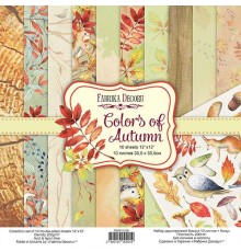 Набор бумаги"Colors of Autumn", 30,5*30,5см., Фабрика Декора