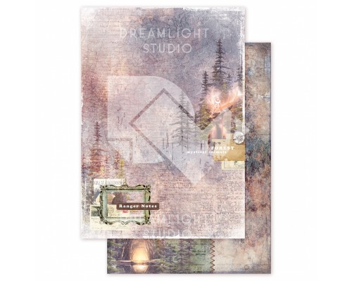 Набор бумаги "Записи Рейнджера" 14,8*21 см (А5), 6 листов, 1/2 полного набора, Dreamlight Studio