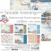 Набор бумаги "Seaside Greetings" 20,3 х 20,3 см., 6 листов, 1/4 набора, Craft O'Clock