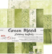 Набор бумаги "Green Mood" 30,5 х 30,5 см., 6 листов, Craft O'Clock