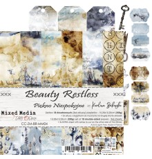 Набор бумаги "Beauty Restless" 15,25 х 15,25 см., 6 листов, 1/3 набора, Craft O'Clock