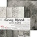 Набор бумаги "Gray Mood" 20,3 х 20,3 см., 5 листов, 1/3 набора, Craft O'Clock