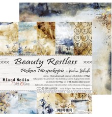 Набор бумаги "Beauty Restless" 20,3 х 20,3 см., 5 листов, 1/3 набора, Craft O'Clock