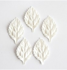 Листья Белые без стебля 4 см, 10шт.