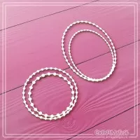 Набор чипборда "Круглая и овальная рамка из бусинок", 2 эл., СкрапМагия