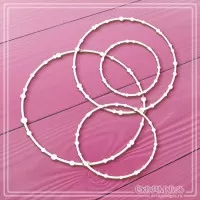 Набор чипборда "Круглые рамки из бусинок", 4 эл., СкрапМагия