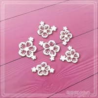 Набор чипборда "Цветы", 6 эл., СкрапМагия