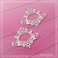 Набор чипборда "Рамки с завитками", 2 эл., СкрапМагия