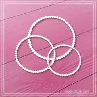 Набор чипборда "Круглые рамки из бусинок", 3 эл., СкрапМагия