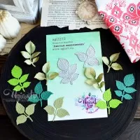 Ножи для вырубки "Листья шиповника" от AgiArt