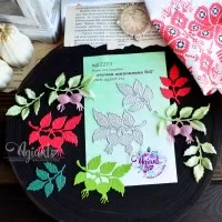 Ножи для вырубки "Веточки шиповника №2" от AgiArt