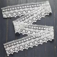 Кружево хлопковое 60 мм., белое, 1 м.